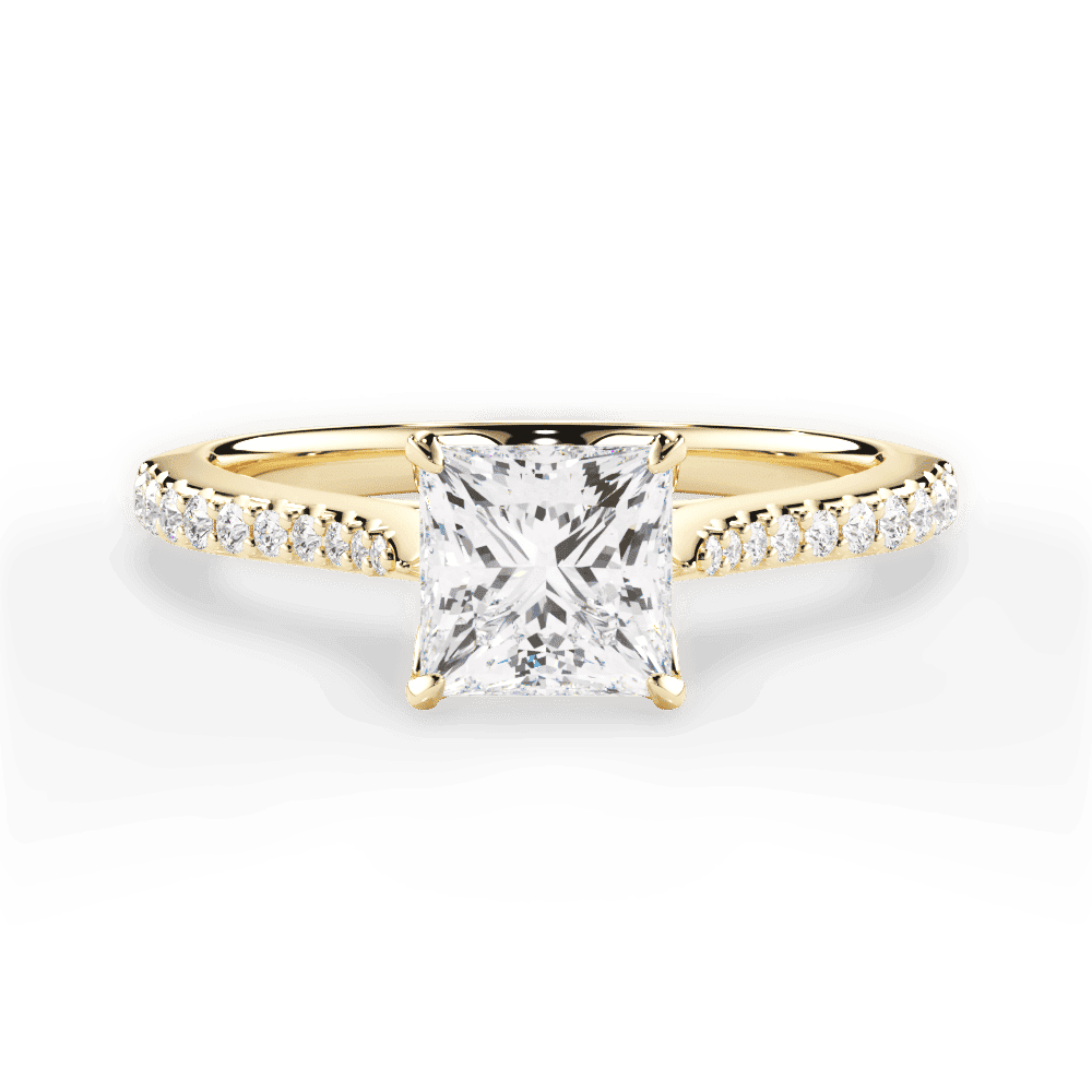 14kt Yellow Gold/18kt Yellow Gold/princess/top