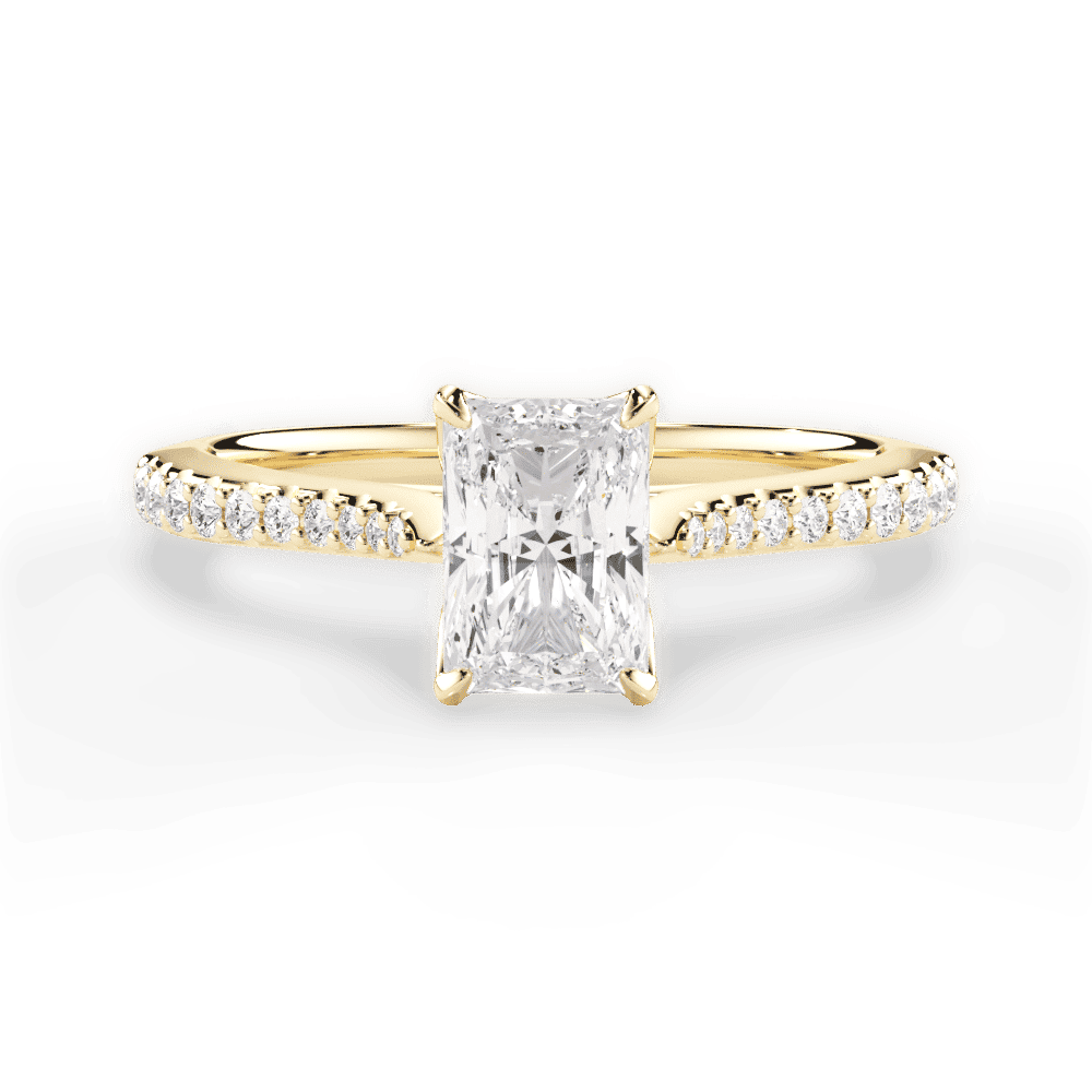 14kt Yellow Gold/18kt Yellow Gold/radiant/top
