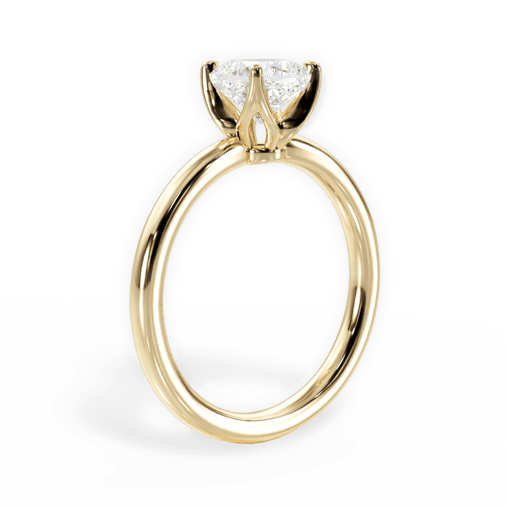 14kt Yellow Gold/18kt Yellow Gold/cushion/front