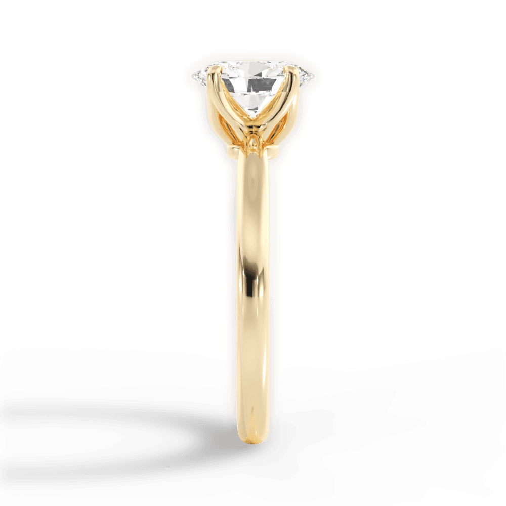 14kt Yellow Gold/18kt Yellow Gold/oval/side