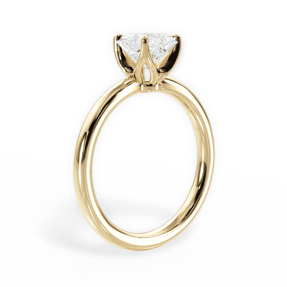 14kt Yellow Gold/18kt Yellow Gold/princess/front