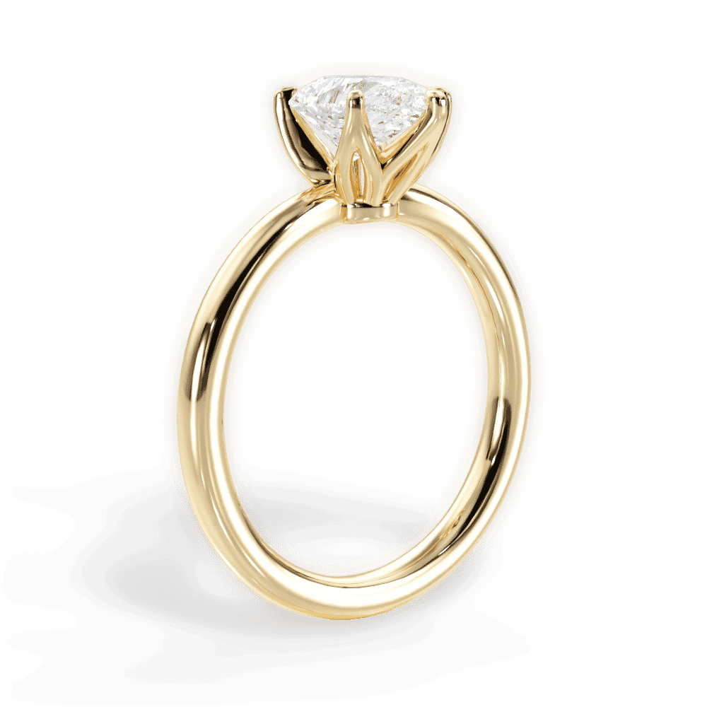 14kt Yellow Gold/18kt Yellow Gold/pear/front