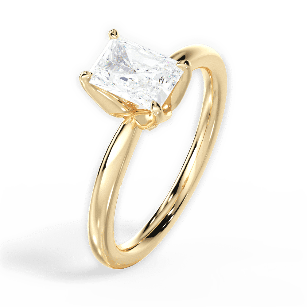 14kt Yellow Gold/18kt Yellow Gold/radiant/perspective