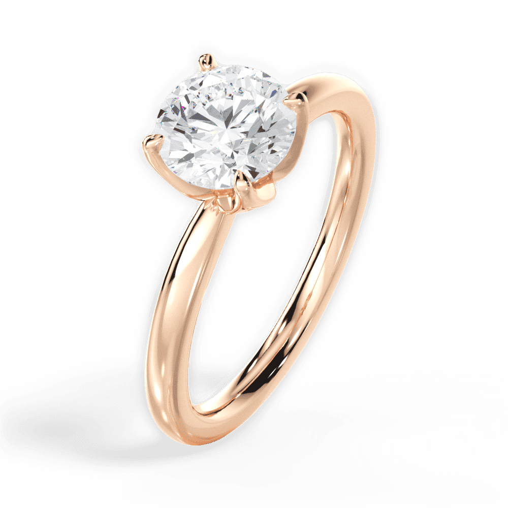 14kt Rose Gold/18kt Rose Gold/round/perspective