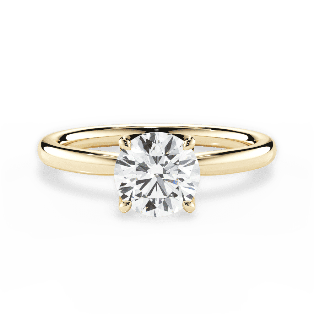 14kt Yellow Gold/18kt Yellow Gold/round/top