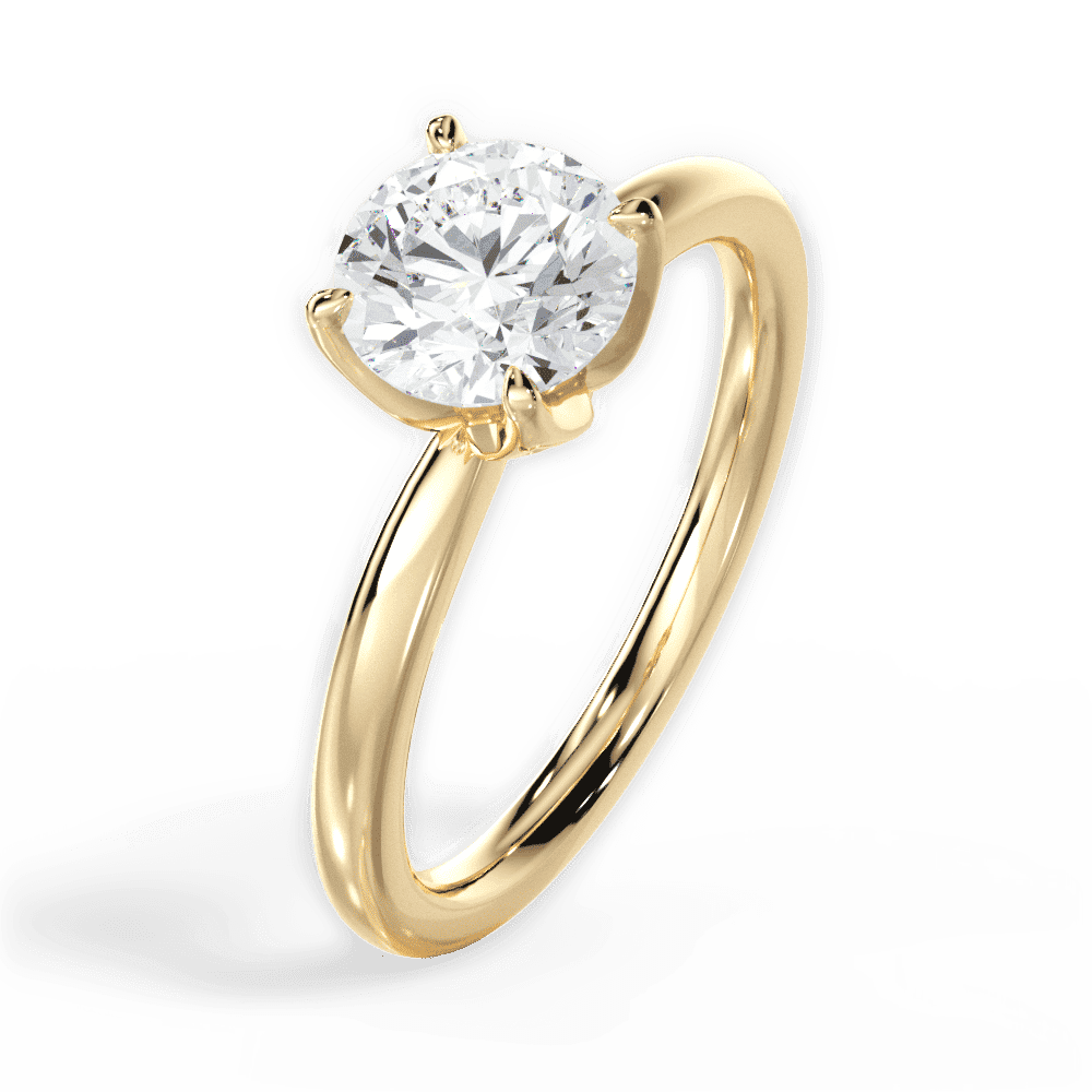 14kt Yellow Gold/18kt Yellow Gold/round/perspective