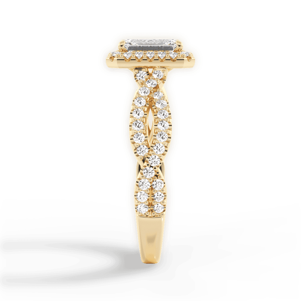 14kt Yellow Gold/18kt Yellow Gold/emerald/perspective