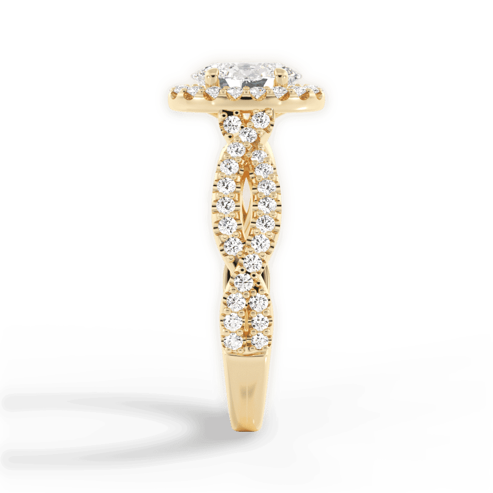 14kt Yellow Gold/18kt Yellow Gold/oval/perspective
