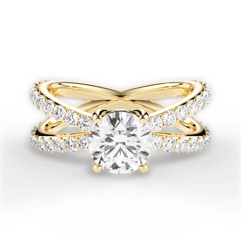 14kt Yellow Gold/18kt Yellow Gold/round/top