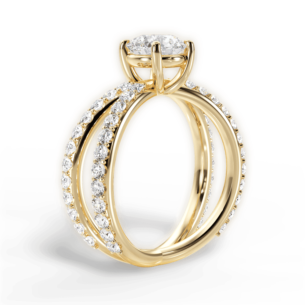 14kt Yellow Gold/18kt Yellow Gold/round/front