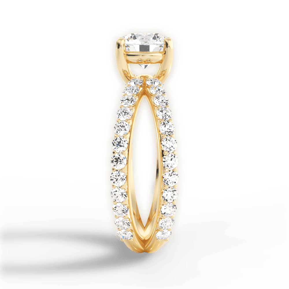 14kt Yellow Gold/18kt Yellow Gold/round/side