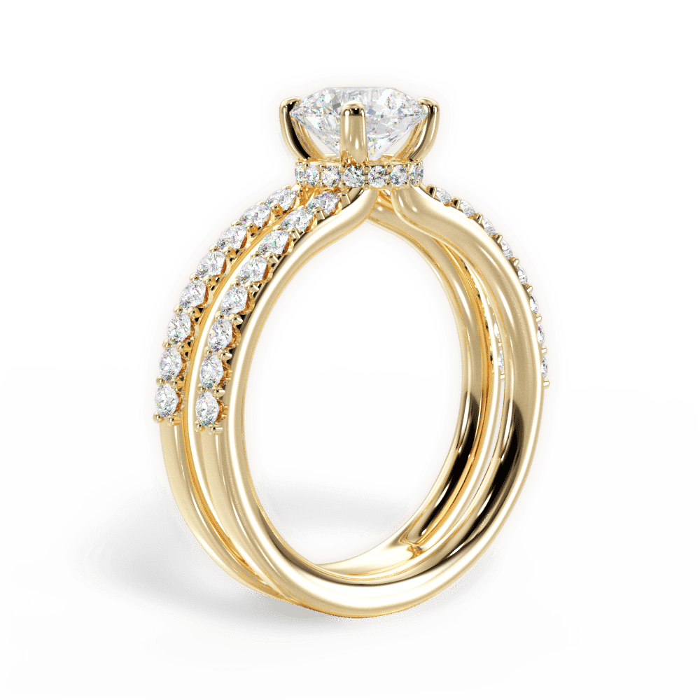 14kt Yellow Gold/18kt Yellow Gold/round/front