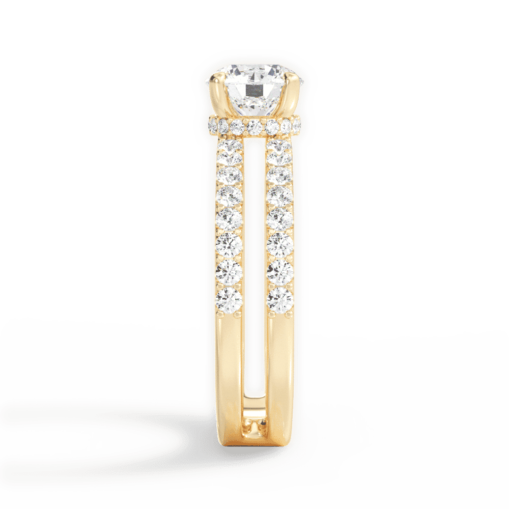 14kt Yellow Gold/18kt Yellow Gold/round/side