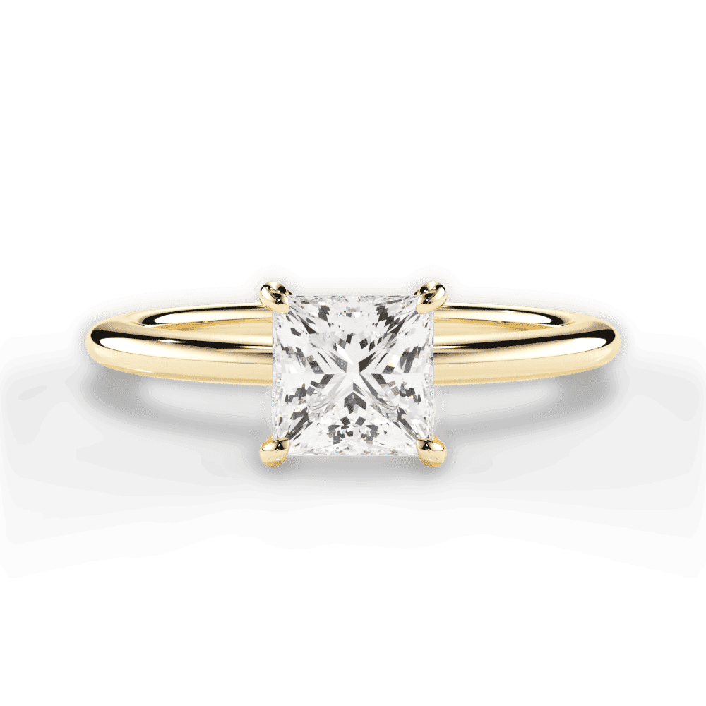 14kt Yellow Gold/18kt Yellow Gold/princess/top