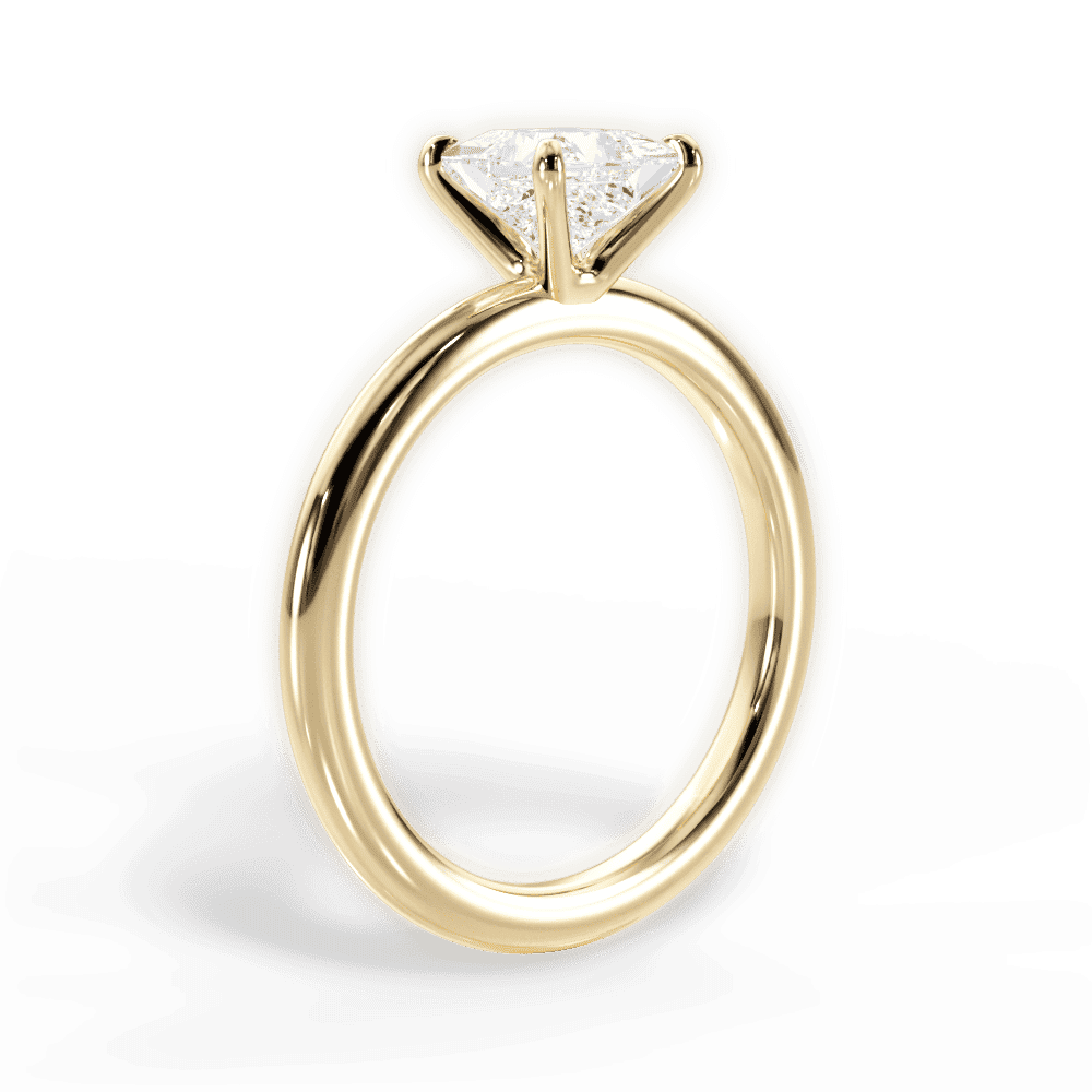 14kt Yellow Gold/18kt Yellow Gold/princess/front