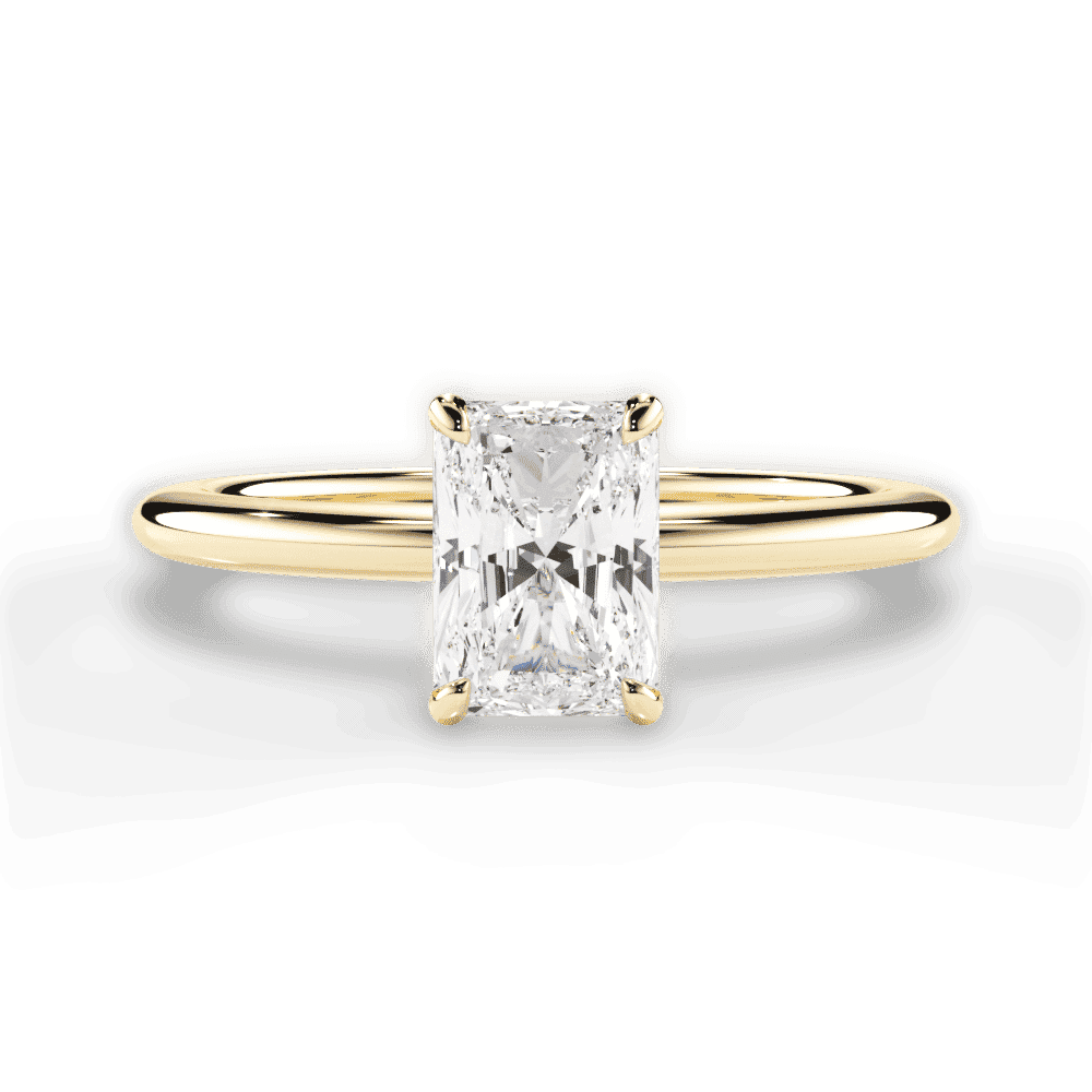 14kt Yellow Gold/18kt Yellow Gold/radiant/top