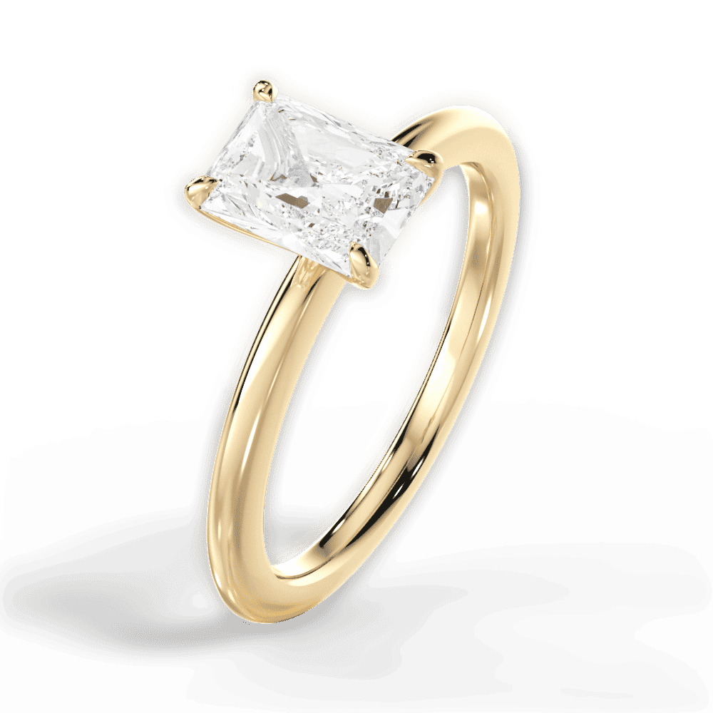 14kt Yellow Gold/18kt Yellow Gold/radiant/perspective