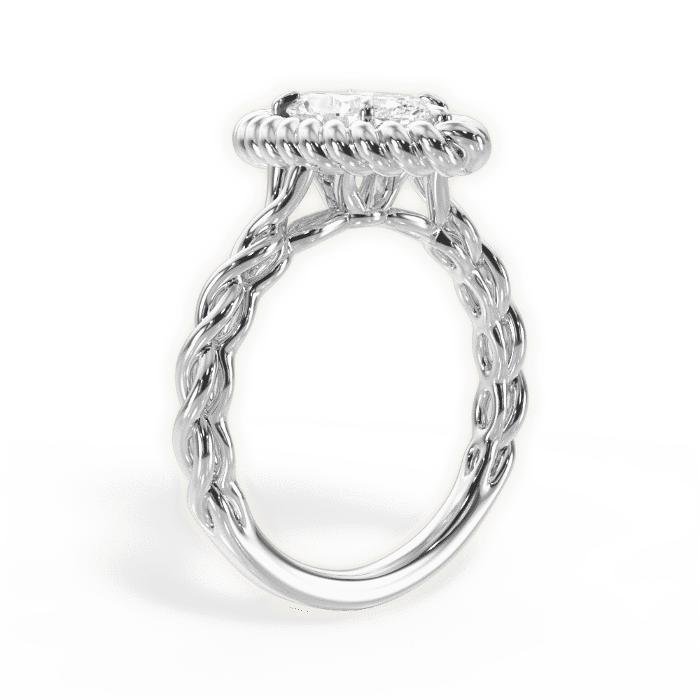 14kt White Gold/18kt White Gold/Platinum/marquise/front