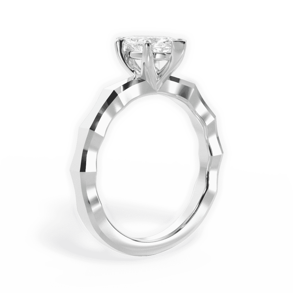 14kt White Gold/18kt White Gold/Platinum/marquise/front