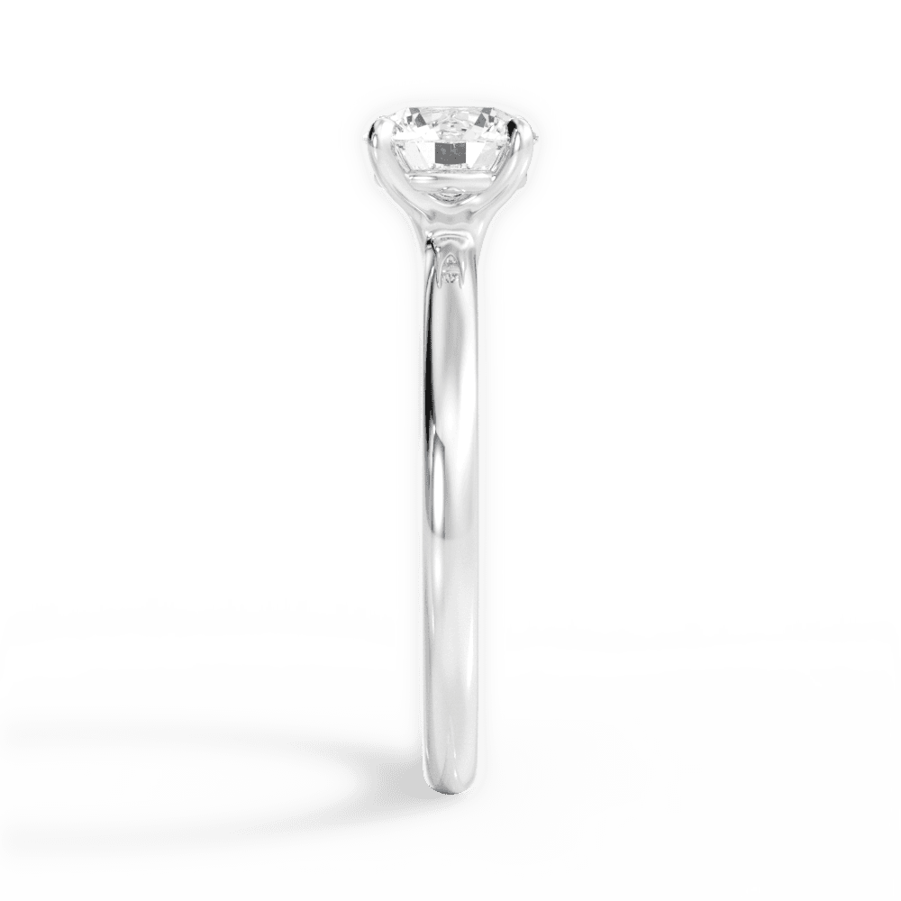 14kt White Gold/18kt White Gold/Platinum/round/side