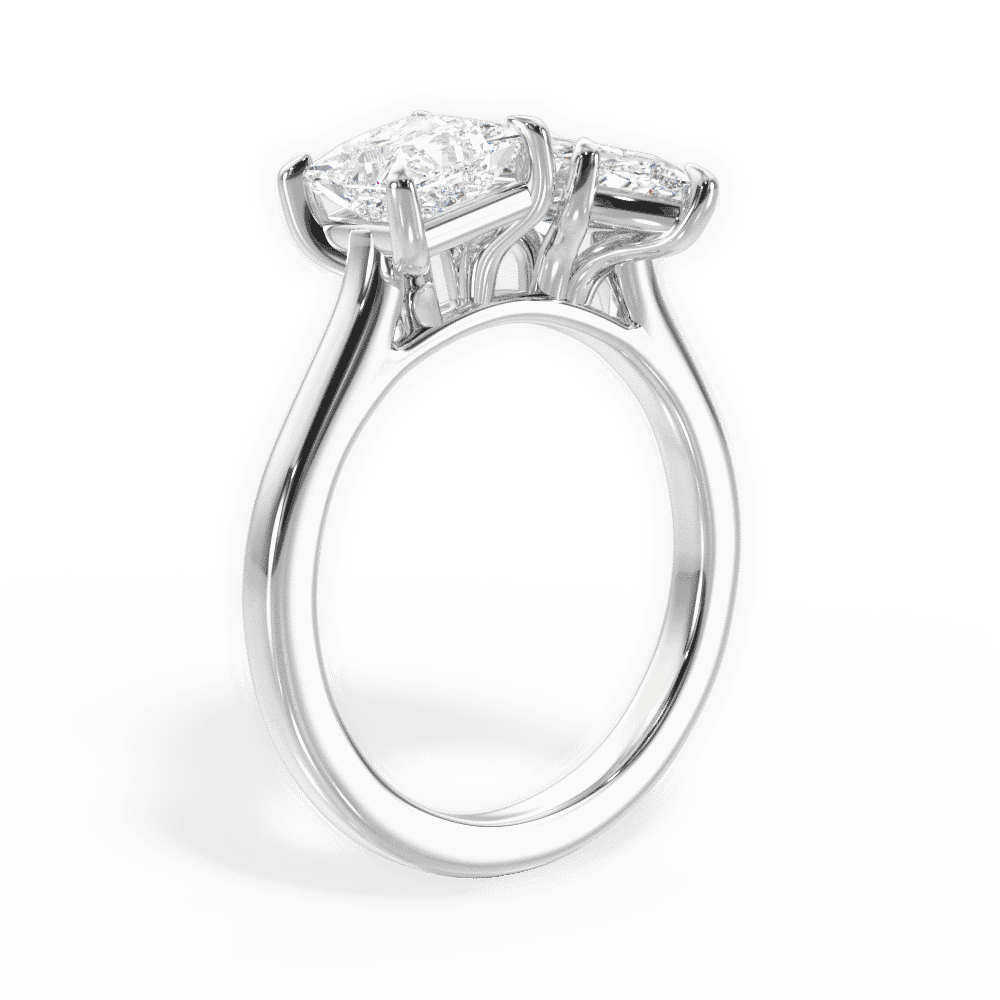 14kt White Gold/18kt White Gold/Platinum/marquise/front