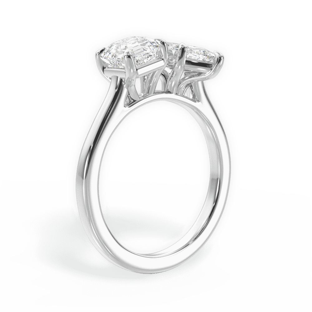 14kt White Gold/18kt White Gold/Platinum/marquise/front