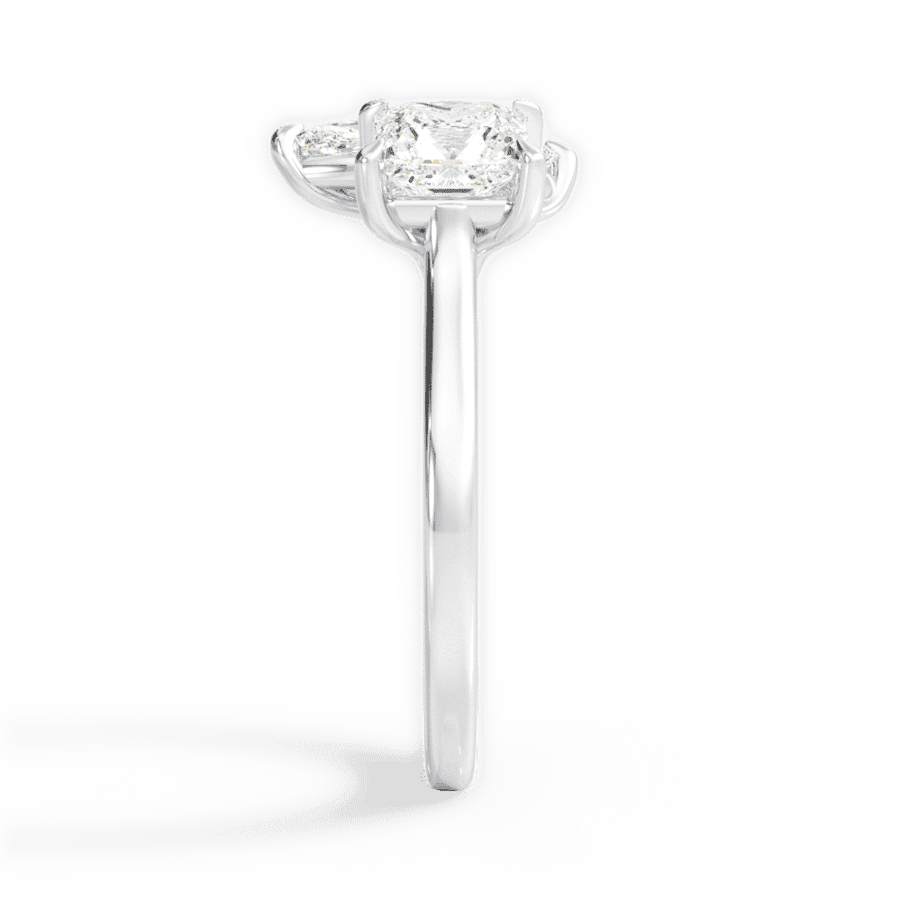 14kt White Gold/18kt White Gold/Platinum/marquise/side