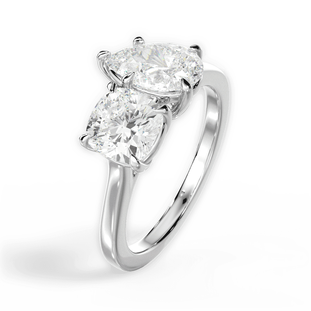 14kt White Gold/18kt White Gold/Platinum/pear/perspective