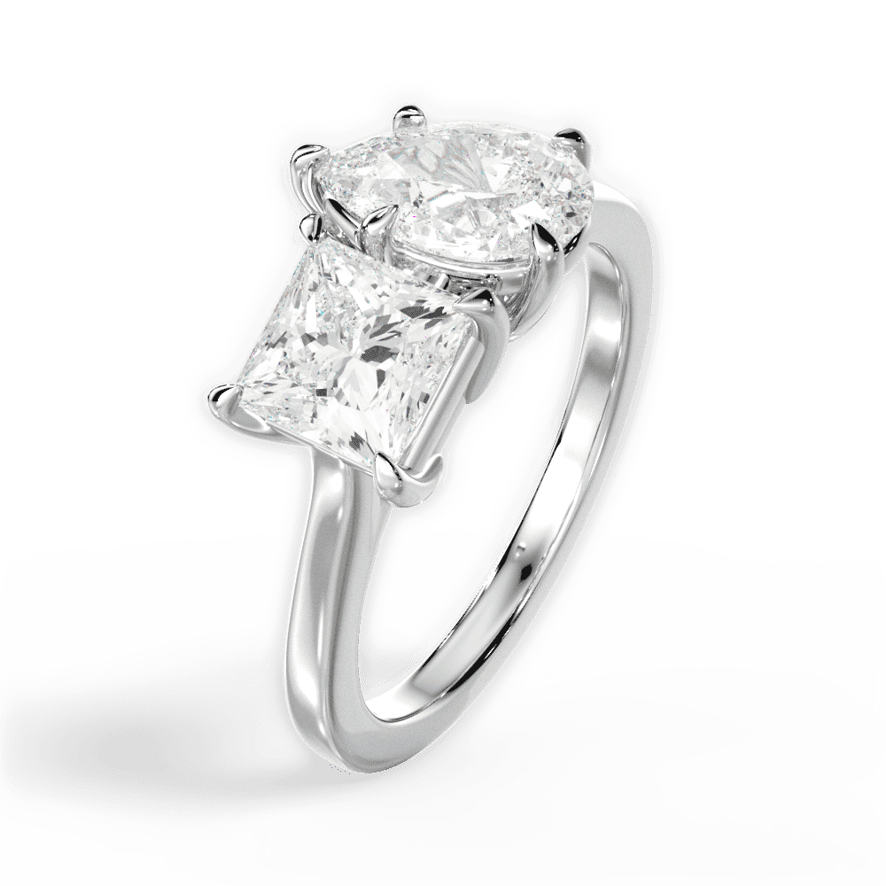 14kt White Gold/18kt White Gold/Platinum/pear/perspective