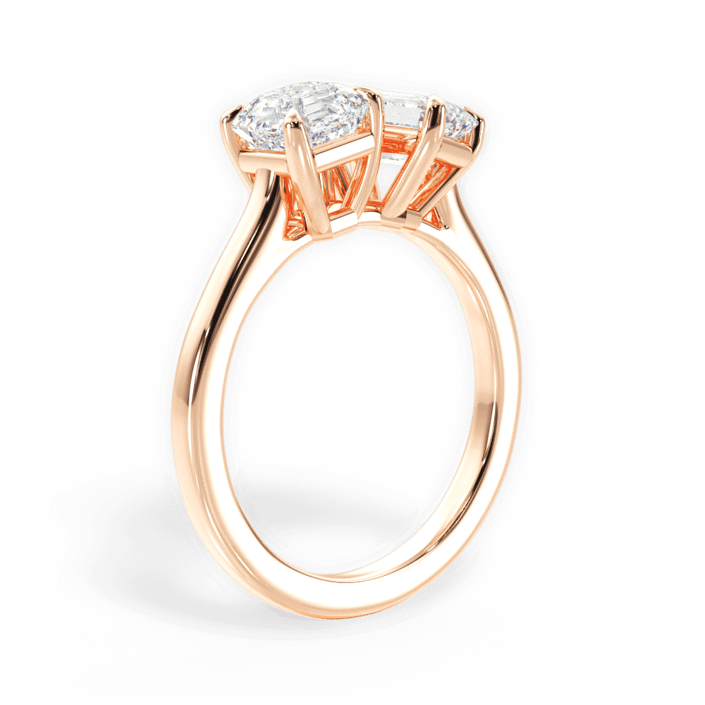 14kt Rose Gold/18kt Rose Gold/emerald/front