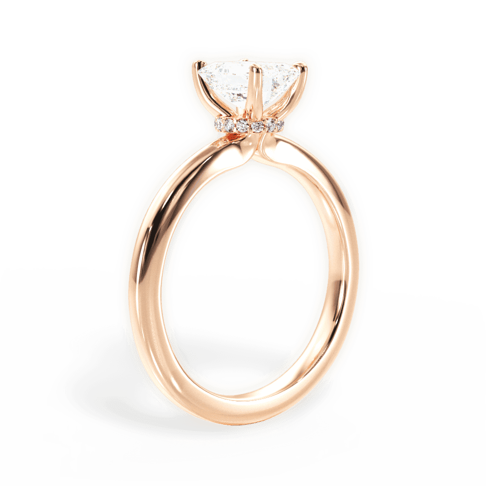 14kt Rose Gold/18kt Rose Gold/emerald/front