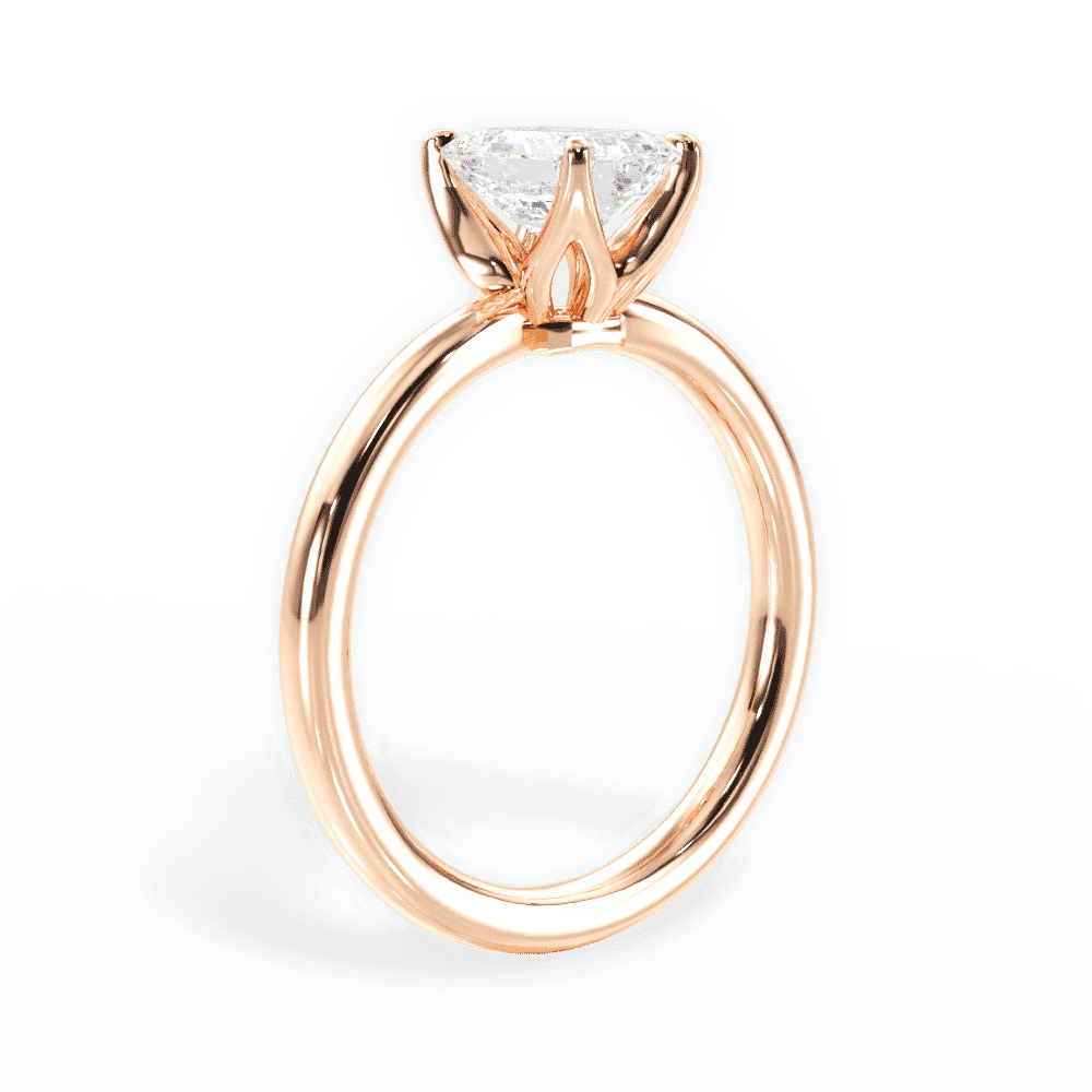 14kt Rose Gold/18kt Rose Gold/emerald/front