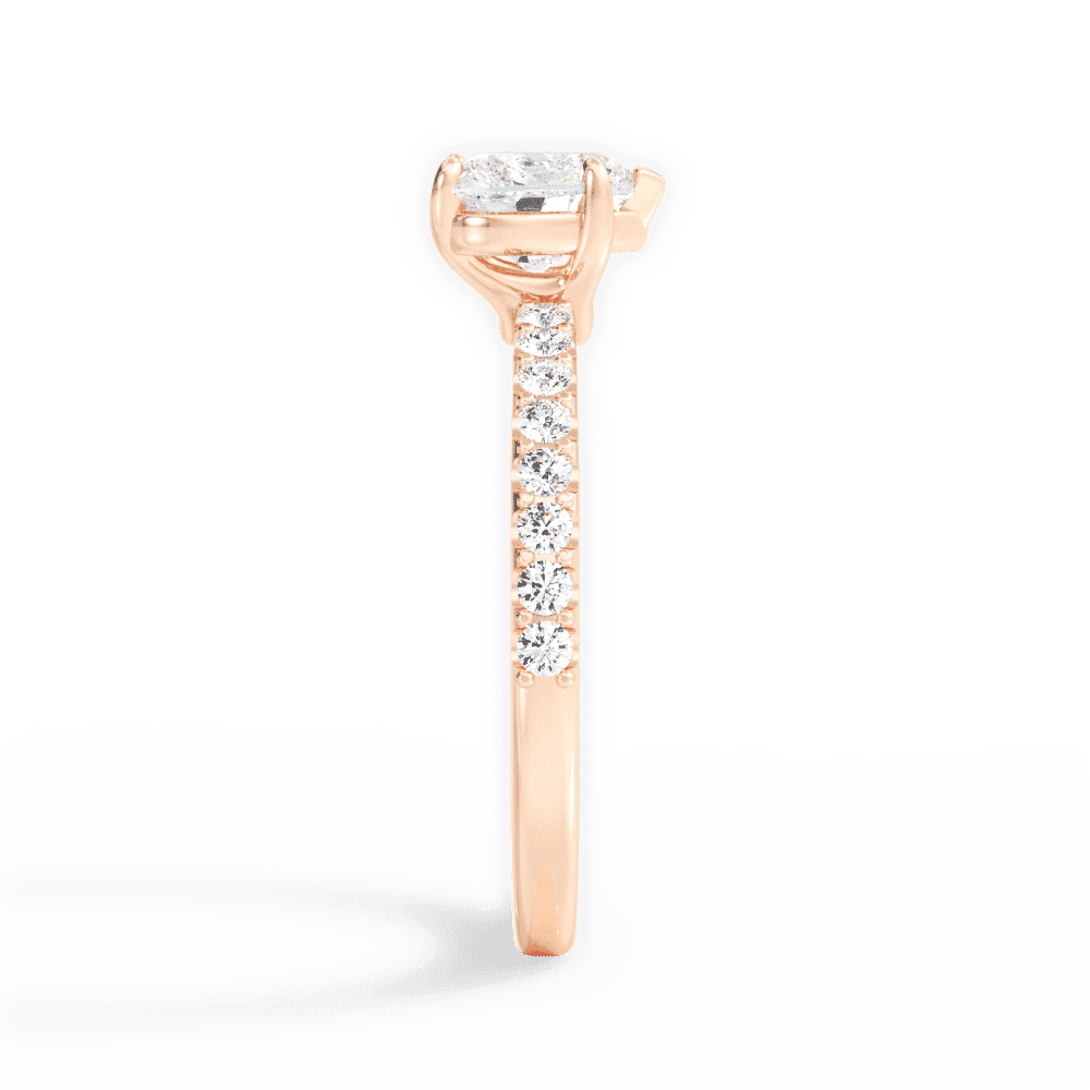 14kt Rose Gold/18kt Rose Gold/heart/perspective