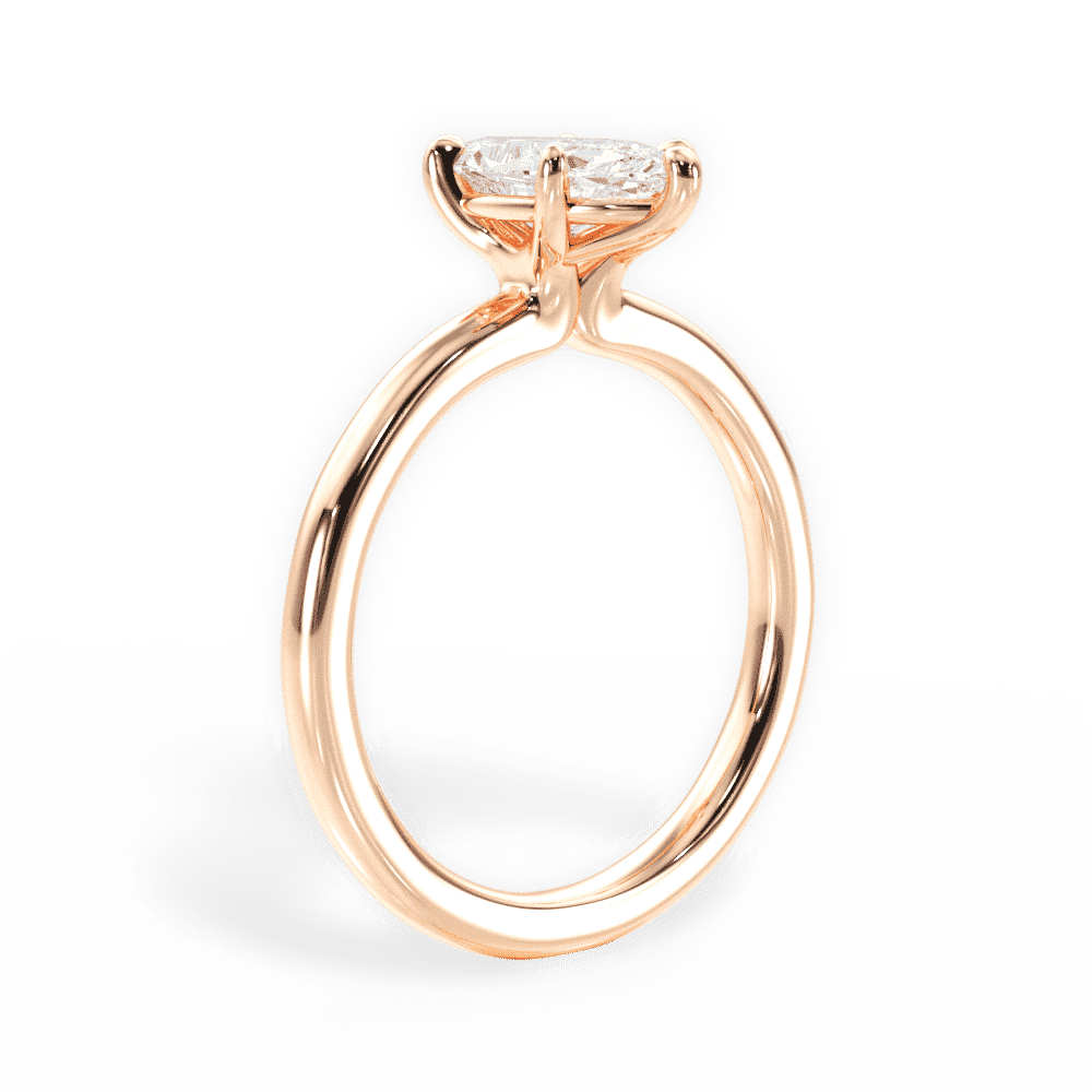14kt Rose Gold/18kt Rose Gold/marquise/front