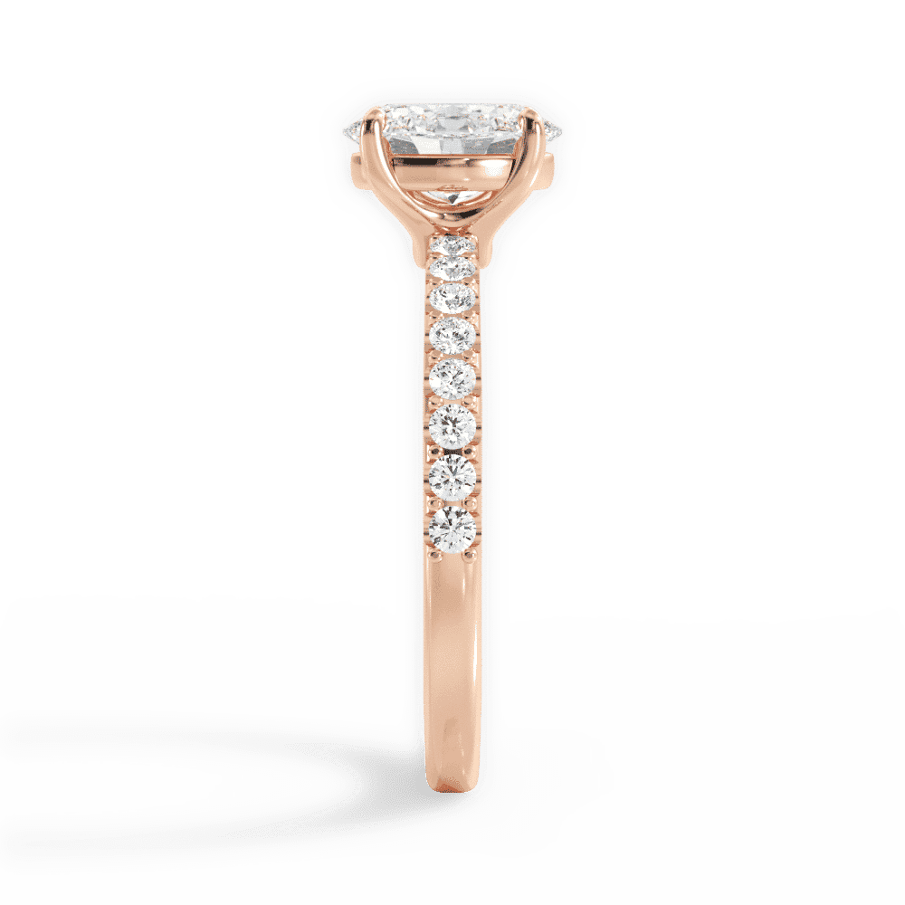 14kt Rose Gold/18kt Rose Gold/oval/perspective