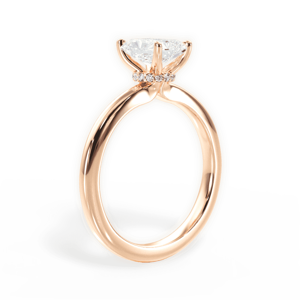 14kt Rose Gold/18kt Rose Gold/radiant/front