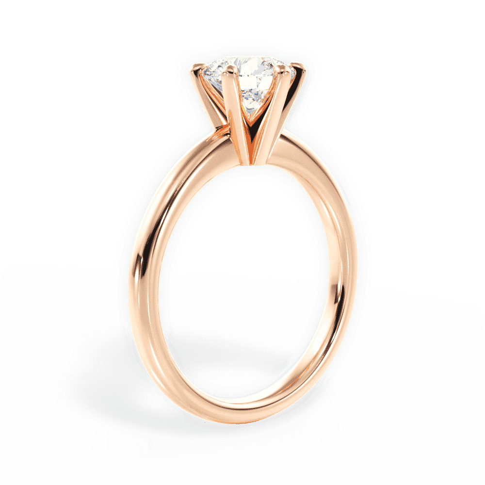 14kt Rose Gold/18kt Rose Gold/round/front