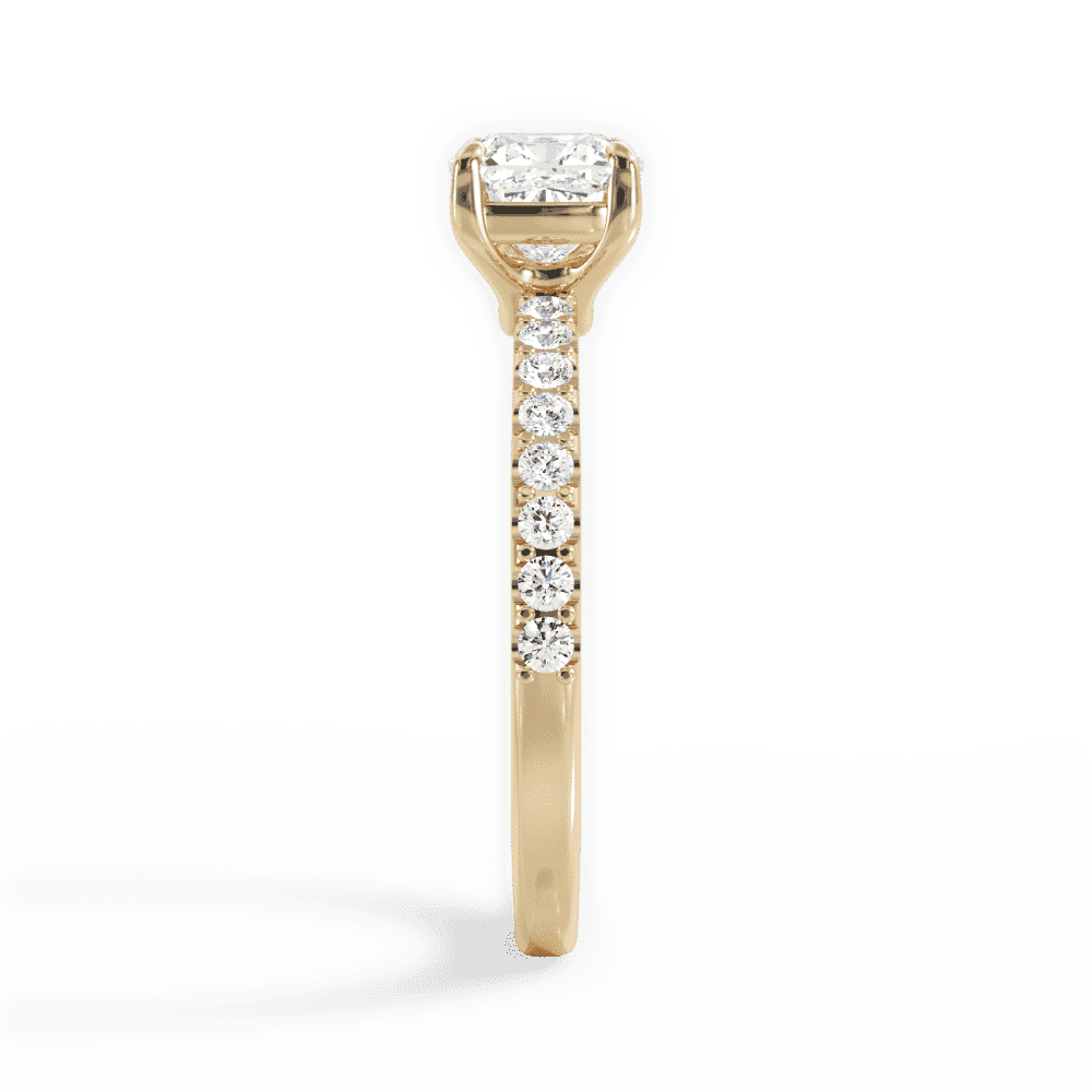 14kt Yellow Gold/18kt Yellow Gold/cushion/perspective