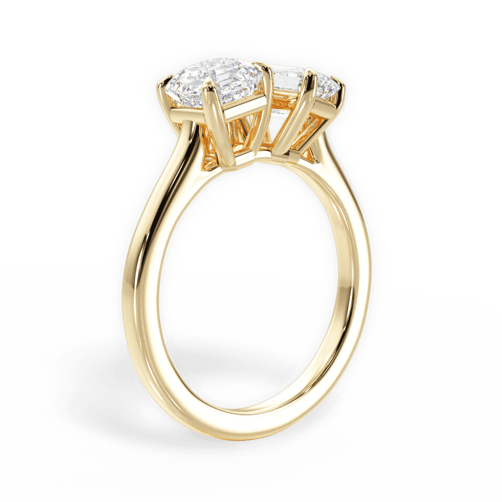 14kt Yellow Gold/18kt Yellow Gold/emerald/front