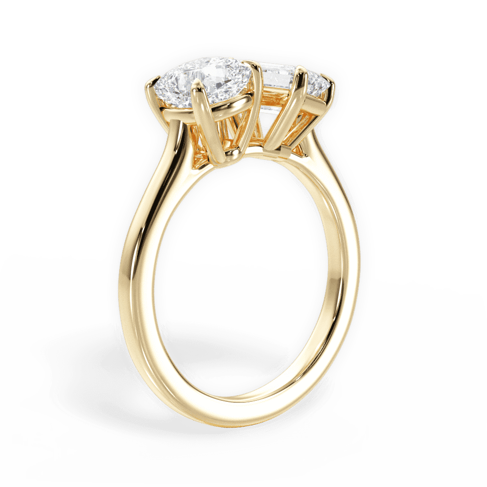 14kt Yellow Gold/18kt Yellow Gold/emerald/front