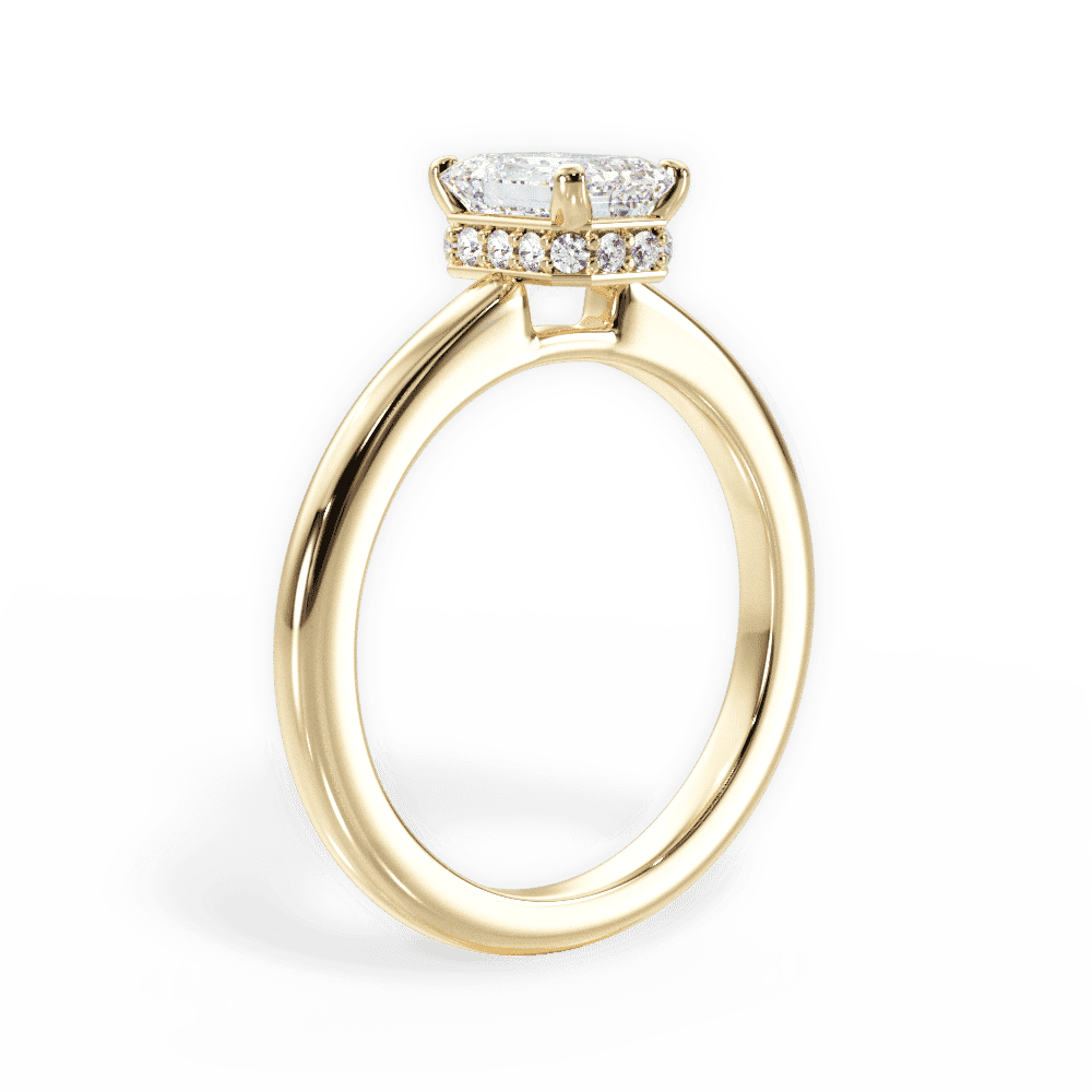 14kt Yellow Gold/18kt Yellow Gold/emerald/front