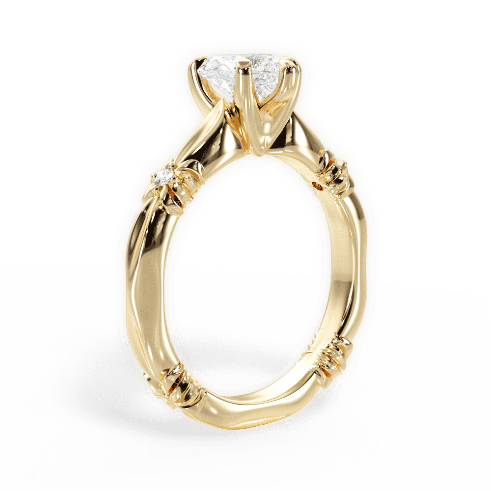 14kt Yellow Gold/18kt Yellow Gold/heart/front