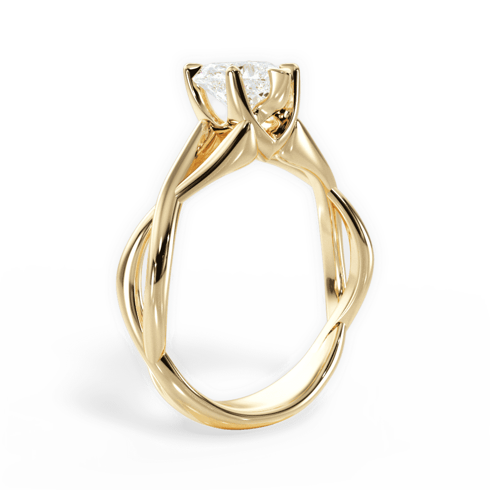 14kt Yellow Gold/18kt Yellow Gold/heart/front