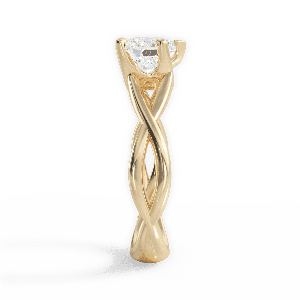 14kt Yellow Gold/18kt Yellow Gold/heart/side