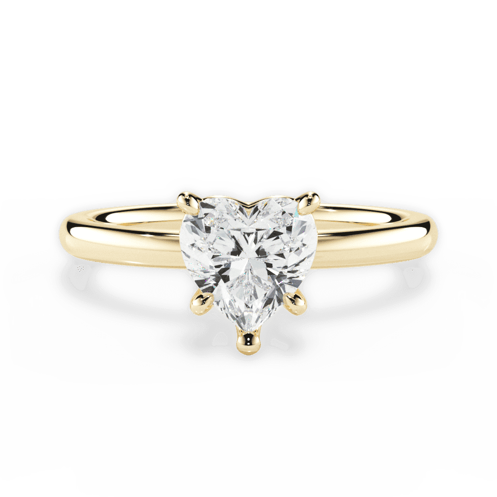 14kt Yellow Gold/18kt Yellow Gold/heart/top