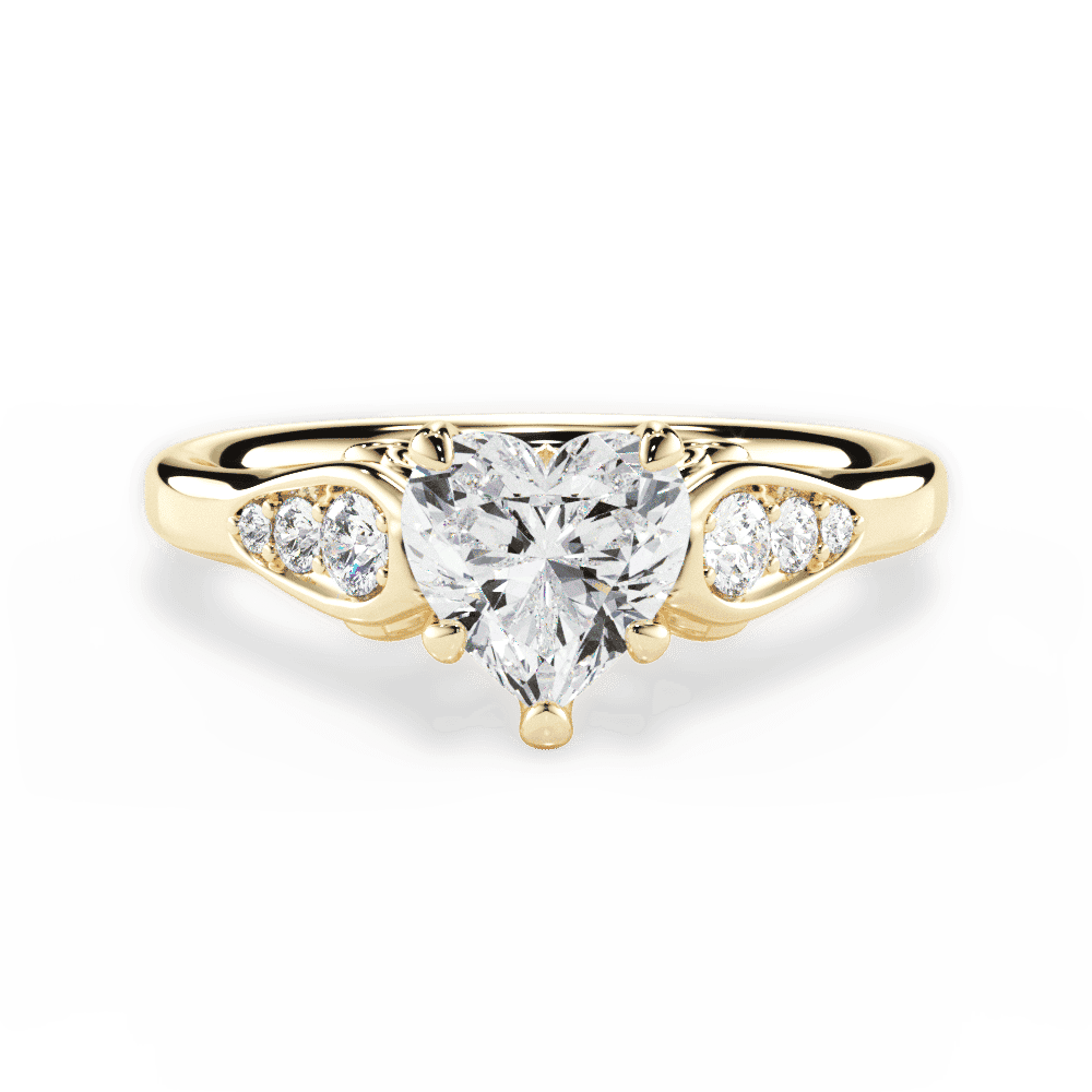 14kt Yellow Gold/18kt Yellow Gold/heart/top