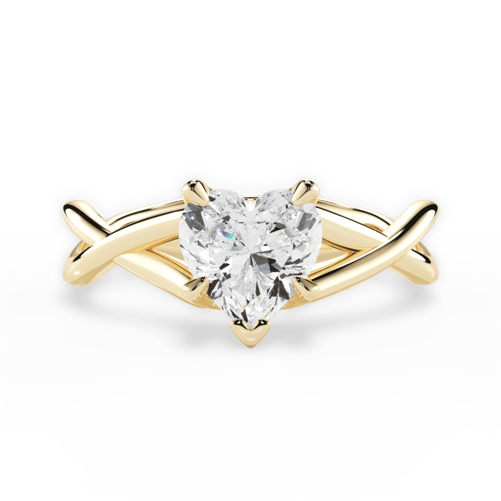 14kt Yellow Gold/18kt Yellow Gold/heart/top