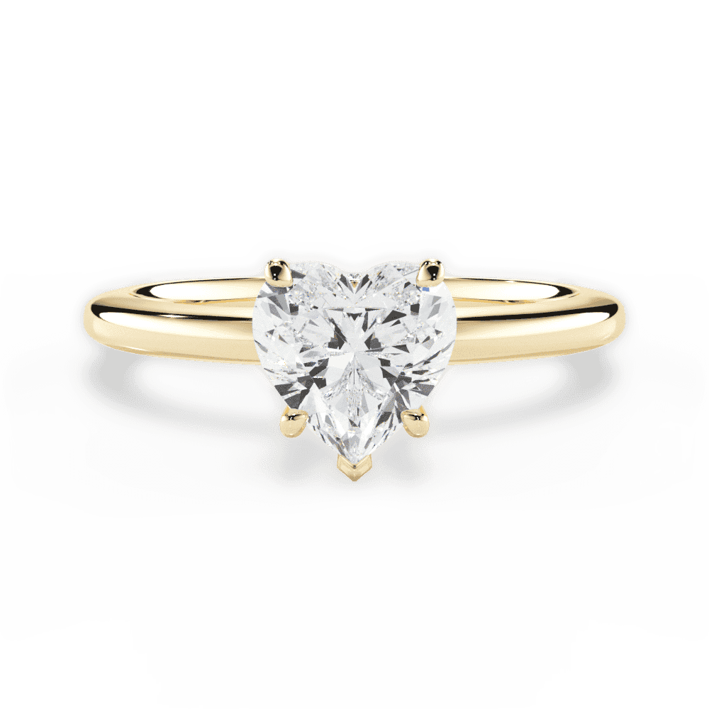 14kt Yellow Gold/18kt Yellow Gold/heart/top