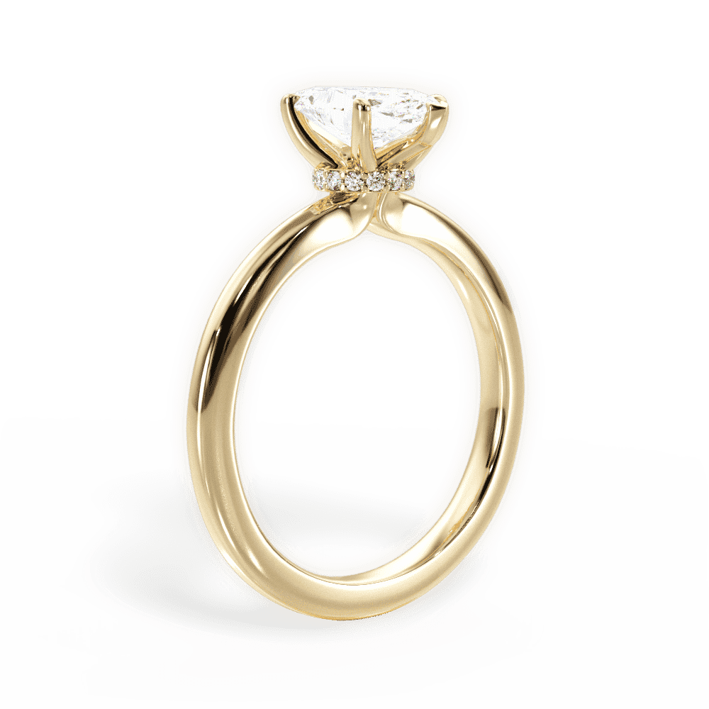 14kt Yellow Gold/18kt Yellow Gold/marquise/front