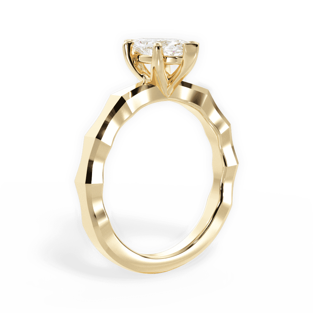14kt Yellow Gold/18kt Yellow Gold/marquise/front